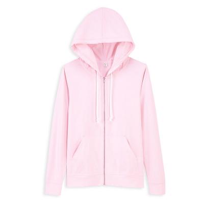 超轻薄便携式女开衫连帽卫衣 女 纯净蓝