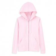 超轻薄便携式女开衫连帽卫衣 女 浅粉
